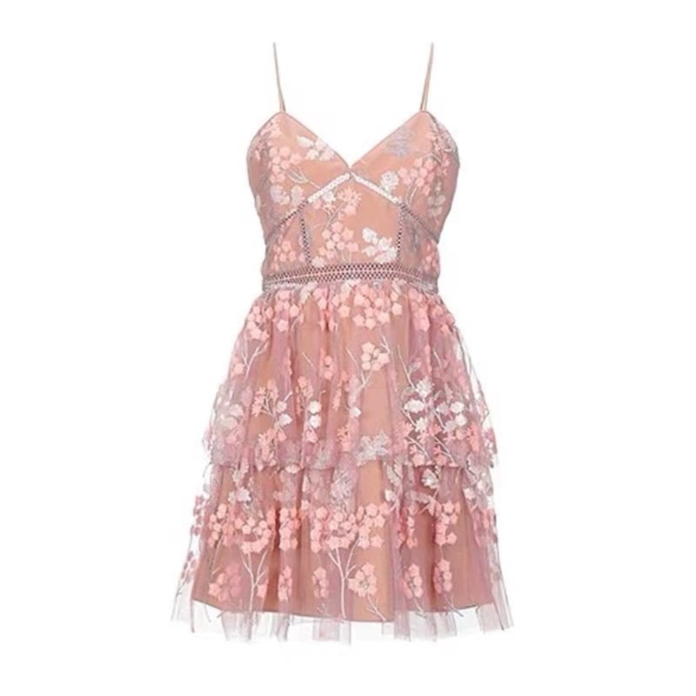 Self-Portrait Cherry Blossom pink dress